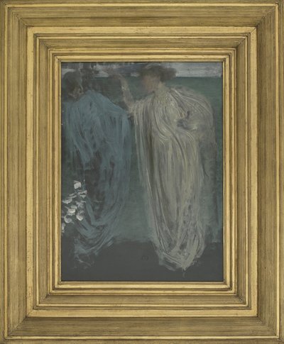 Symphony in Green e Violet, c.1868 (óleo em painel montado em painel de madeira) de James Abbott McNeill Whistler